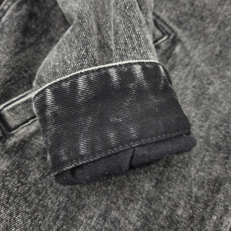 【中古品】【メンズ】 AVIREX アヴィレックス 783-5252015 LEATHER PATCH DENIM JACKET レザーパッチ デニムジャケット アウター トップス 145-261018-ms-11-izu サイズ：L カラー：ブラック 万代Net店