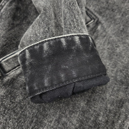 【中古品】【メンズ】 AVIREX アヴィレックス 783-5252015 LEATHER PATCH DENIM JACKET レザーパッチ デニムジャケット アウター トップス 145-261018-ms-11-izu サイズ：L カラー：ブラック 万代Net店