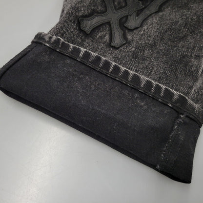 【中古品】【メンズ】 AVIREX アヴィレックス 783-5211003 LEATHER PATCH DENIM PANTS レザーパッチ デニムパンツ ボトムス 156-261018-ms-12-izu サイズ：XL カラー：ブラック 万代Net店