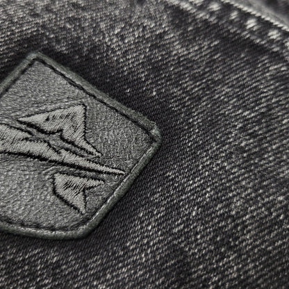 【中古品】【メンズ】 AVIREX アヴィレックス 783-5211003 LEATHER PATCH DENIM PANTS レザーパッチ デニムパンツ ボトムス 156-261018-ms-12-izu サイズ：XL カラー：ブラック 万代Net店