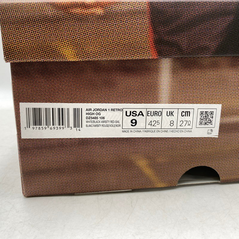 【中古品】【メンズ】 NIKE ナイキ DZ5485-106 AIR JORDAN ジョーダン 1 RETRO HIGH OG レトロ ハイ オージー シューズ スニーカー 靴 160-261024-ya-13-izu サイズ：27cm カラー：WHITE/BLACK-VARSITY 万代Net店