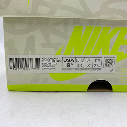 【中古品】【メンズ】 NIKE ナイキ 555088-702 AIR JORDAN エアジョーダン 1 HIGH OG ハイ オージー スニーカー シューズ 靴 160-261024-ya-14-izu サイズ：27.5cm カラー：VORT/BLACK-SAIL 万代Net店