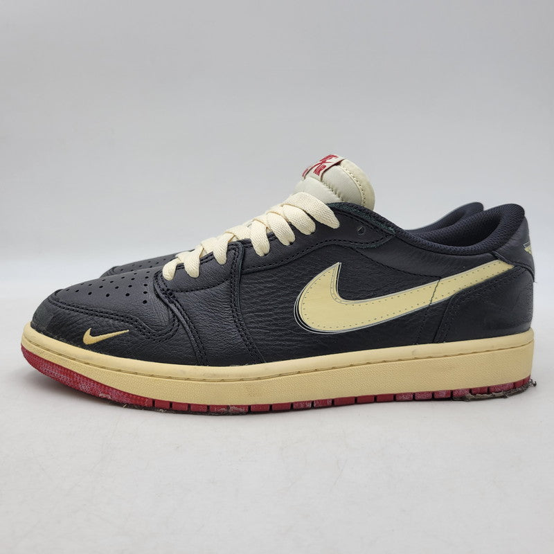 【中古品】【メンズ】 NIKE ナイキ × NIGEL SYLVESTER ナイジェル・シルヴェスター IB8958-001 AIR JORDAN 1 RETRO LOW OG エア ジョーダン 1 レトロ ロー OG スニーカー シューズ 靴 160-261018-ms-03-izu サイズ：27ｃｍ カラー：BETTER WITH TIME 万代Net店