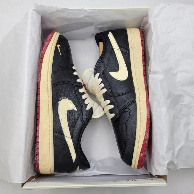 【中古品】【メンズ】 NIKE ナイキ × NIGEL SYLVESTER ナイジェル・シルヴェスター IB8958-001 AIR JORDAN 1 RETRO LOW OG エア ジョーダン 1 レトロ ロー OG スニーカー シューズ 靴 160-261018-ms-03-izu サイズ：27ｃｍ カラー：BETTER WITH TIME 万代Net店