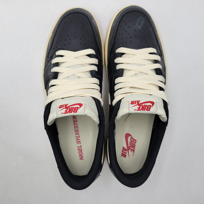 【中古品】【メンズ】 NIKE ナイキ × NIGEL SYLVESTER ナイジェル・シルヴェスター IB8958-001 AIR JORDAN 1 RETRO LOW OG エア ジョーダン 1 レトロ ロー OG スニーカー シューズ 靴 160-261018-ms-03-izu サイズ：27ｃｍ カラー：BETTER WITH TIME 万代Net店