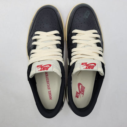 【中古品】【メンズ】 NIKE ナイキ × NIGEL SYLVESTER ナイジェル・シルヴェスター IB8958-001 AIR JORDAN 1 RETRO LOW OG エア ジョーダン 1 レトロ ロー OG スニーカー シューズ 靴 160-261018-ms-03-izu サイズ：27ｃｍ カラー：BETTER WITH TIME 万代Net店
