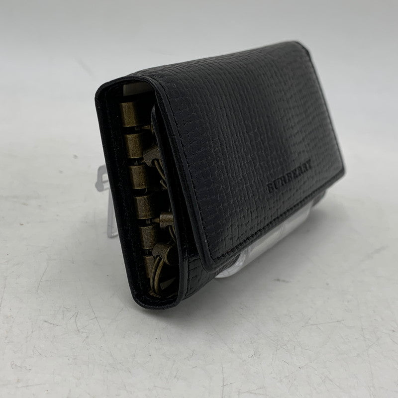 【中古品】【メンズ/レディース】 BURBERRY バーバリー 5連 KEY CASE キーケース 200-261025-ms-03-izu カラー：ブラック 万代Net店