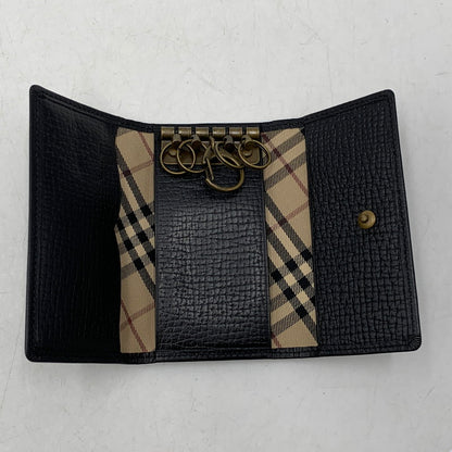 【中古品】【メンズ/レディース】 BURBERRY バーバリー 5連 KEY CASE キーケース 200-261025-ms-03-izu カラー：ブラック 万代Net店