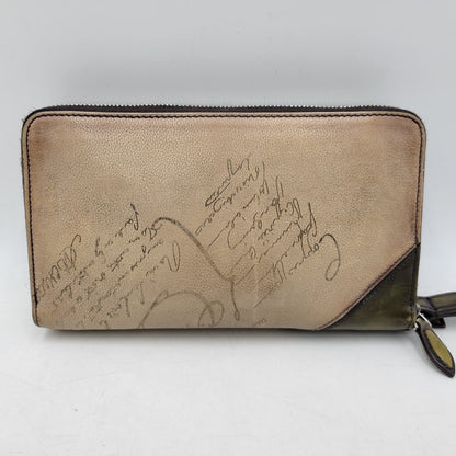 【中古品】【メンズ/レディース】 BERLUTI ベルルッティ TALI TANGRAM SCRIT SOFTLEATHER WALLET ALL IN ONE タリタングラム スクリット ソフトレザーウォレット オールインワン 財布 181-261019-yn-01-izu カラー：NERO CAVIAR×SAVANA 万代Net店