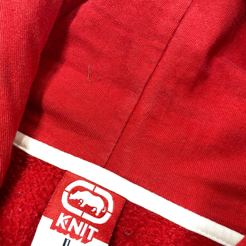 【中古品】【メンズ】 ECKO UNLTD. エコーアンリミテッド ZIP UP HOODED SWEATSHIRT ジップ アップ フーデッド スウェットシャツ パーカートップス 146-261024-ms-21-izu サイズ：L カラー：レッド 万代Net店