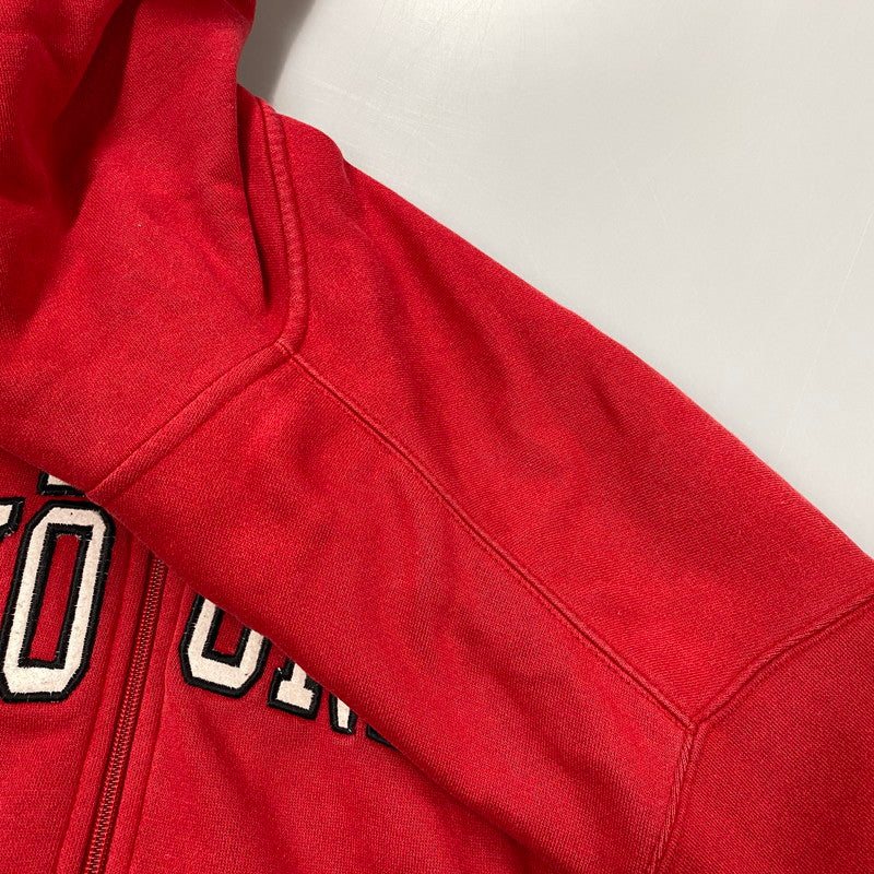 【中古品】【メンズ】 ECKO UNLTD. エコーアンリミテッド ZIP UP HOODED SWEATSHIRT ジップ アップ フーデッド スウェットシャツ パーカートップス 146-261024-ms-21-izu サイズ：L カラー：レッド 万代Net店