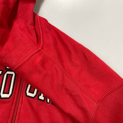 【中古品】【メンズ】 ECKO UNLTD. エコーアンリミテッド ZIP UP HOODED SWEATSHIRT ジップ アップ フーデッド スウェットシャツ パーカートップス 146-261024-ms-21-izu サイズ：L カラー：レッド 万代Net店