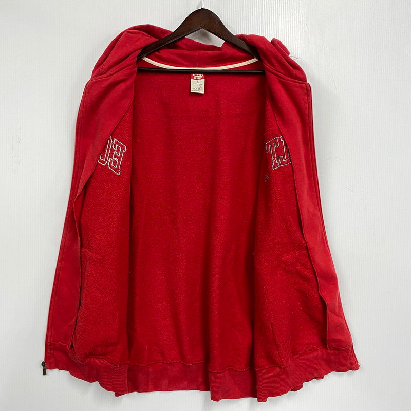 【中古品】【メンズ】 ECKO UNLTD. エコーアンリミテッド ZIP UP HOODED SWEATSHIRT ジップ アップ フーデッド スウェットシャツ パーカートップス 146-261024-ms-21-izu サイズ：L カラー：レッド 万代Net店
