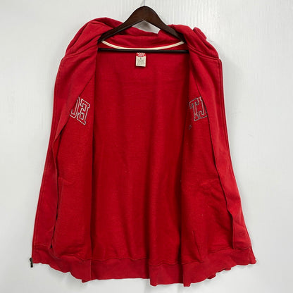 【中古品】【メンズ】 ECKO UNLTD. エコーアンリミテッド ZIP UP HOODED SWEATSHIRT ジップ アップ フーデッド スウェットシャツ パーカートップス 146-261024-ms-21-izu サイズ：L カラー：レッド 万代Net店