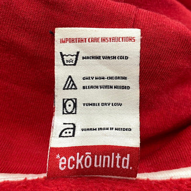 【中古品】【メンズ】 ECKO UNLTD. エコーアンリミテッド ZIP UP HOODED SWEATSHIRT ジップ アップ フーデッド スウェットシャツ パーカートップス 146-261024-ms-21-izu サイズ：L カラー：レッド 万代Net店