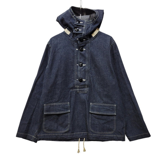 【中古品】【メンズ】 BUZZ RICKSON'S バズリクソンズ BR11703 U.S. NAVY DENIM GAS PROTECTIVE PARKA ユーエスネイビー デニム ガス プロテクティブ パーカー アウター 145-261023-cs-05-izu サイズ：M カラー：インディゴ 万代Net店