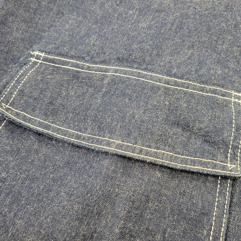 【中古品】【メンズ】 BUZZ RICKSON'S バズリクソンズ BR11703 U.S. NAVY DENIM GAS PROTECTIVE PARKA ユーエスネイビー デニム ガス プロテクティブ パーカー アウター 145-261023-cs-05-izu サイズ：M カラー：インディゴ 万代Net店