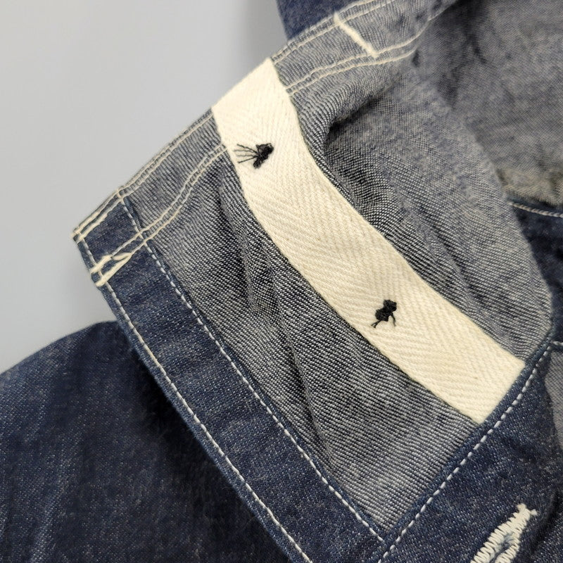 【中古品】【メンズ】 BUZZ RICKSON'S バズリクソンズ BR11703 U.S. NAVY DENIM GAS PROTECTIVE PARKA ユーエスネイビー デニム ガス プロテクティブ パーカー アウター 145-261023-cs-05-izu サイズ：M カラー：インディゴ 万代Net店