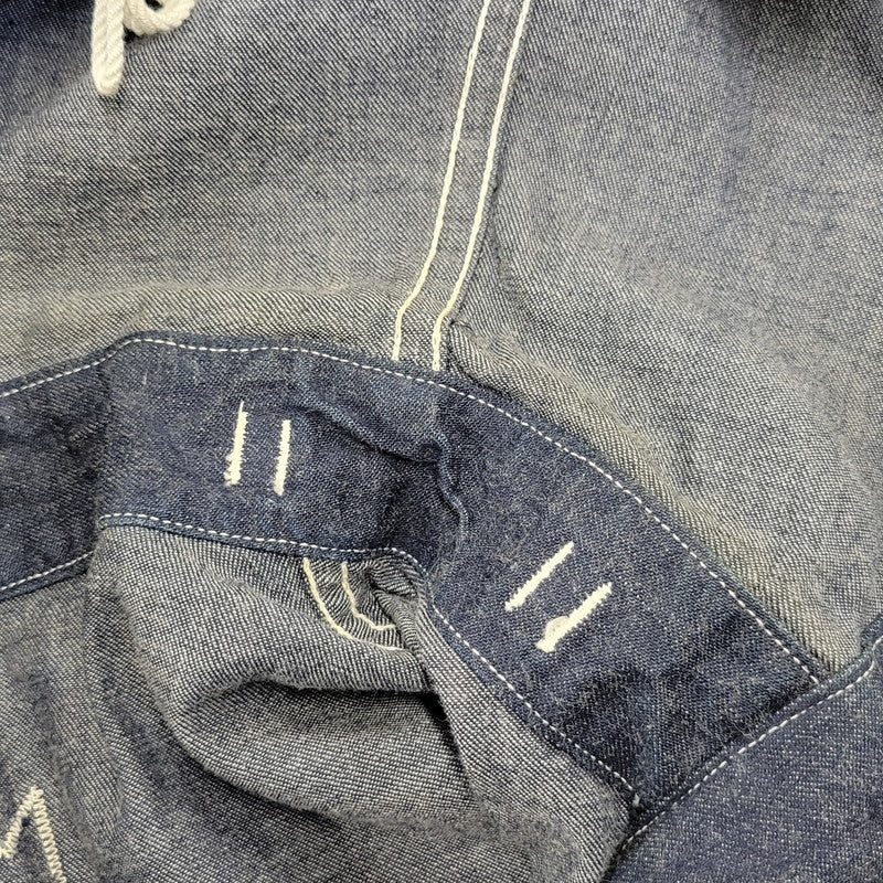 【中古品】【メンズ】 BUZZ RICKSON'S バズリクソンズ BR11703 U.S. NAVY DENIM GAS PROTECTIVE PARKA ユーエスネイビー デニム ガス プロテクティブ パーカー アウター 145-261023-cs-05-izu サイズ：M カラー：インディゴ 万代Net店