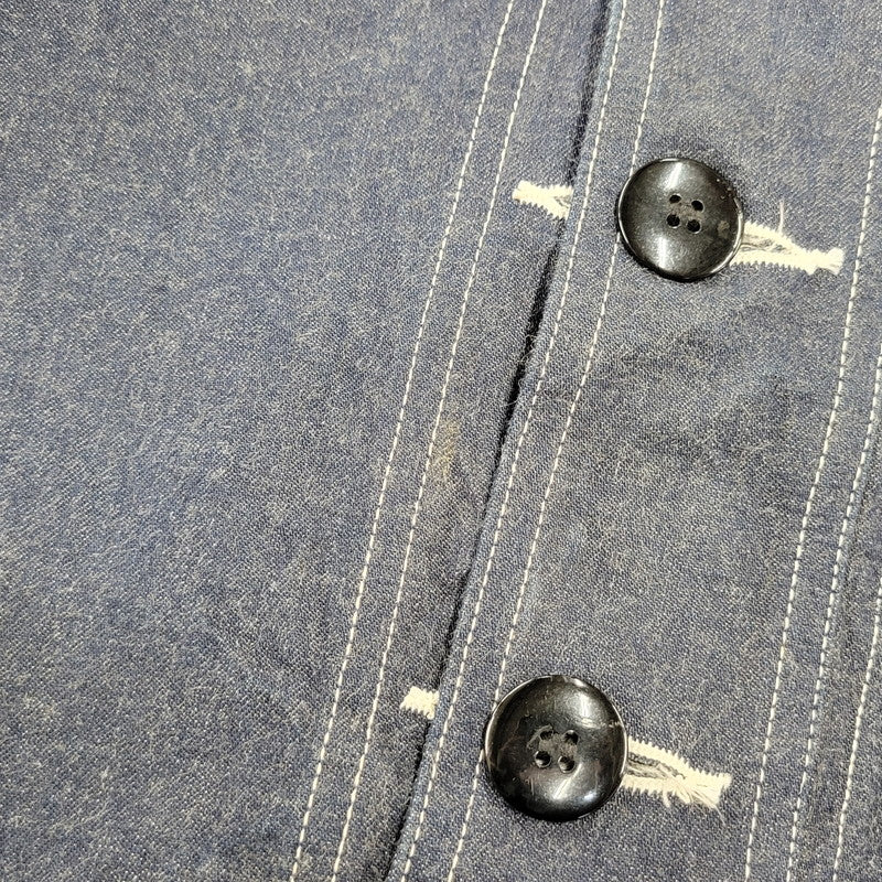 【中古品】【メンズ】 BUZZ RICKSON'S バズリクソンズ BR11703 U.S. NAVY DENIM GAS PROTECTIVE PARKA ユーエスネイビー デニム ガス プロテクティブ パーカー アウター 145-261023-cs-05-izu サイズ：M カラー：インディゴ 万代Net店