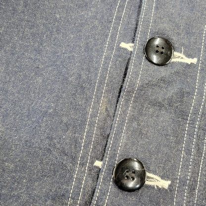 【中古品】【メンズ】 BUZZ RICKSON'S バズリクソンズ BR11703 U.S. NAVY DENIM GAS PROTECTIVE PARKA ユーエスネイビー デニム ガス プロテクティブ パーカー アウター 145-261023-cs-05-izu サイズ：M カラー：インディゴ 万代Net店