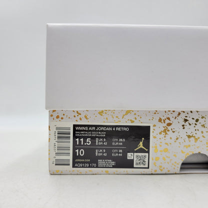 【中古品】【メンズ】 NIKE ナイキ AQ9129-170 WOMEN'S AIR JORDAN 4 RETRO ウィメンズ エア ジョーダン レトロ スニーカー シューズ 靴 160-261019-cs-13-izu サイズ：28.5cm カラー：SAIL/METALLIC GOLD/BLACK 万代Net店