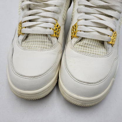 【中古品】【メンズ】 NIKE ナイキ AQ9129-170 WOMEN'S AIR JORDAN 4 RETRO ウィメンズ エア ジョーダン レトロ スニーカー シューズ 靴 160-261019-cs-13-izu サイズ：28.5cm カラー：SAIL/METALLIC GOLD/BLACK 万代Net店