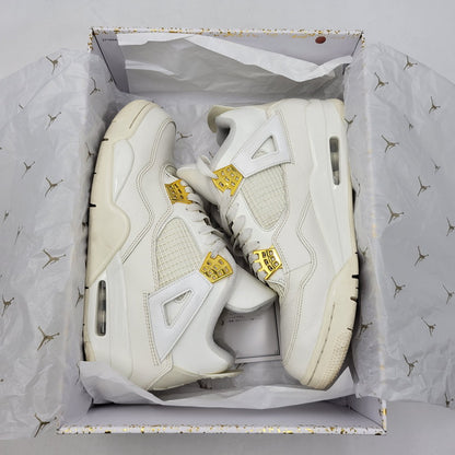 【中古品】【メンズ】 NIKE ナイキ AQ9129-170 WOMEN'S AIR JORDAN 4 RETRO ウィメンズ エア ジョーダン レトロ スニーカー シューズ 靴 160-261019-cs-13-izu サイズ：28.5cm カラー：SAIL/METALLIC GOLD/BLACK 万代Net店