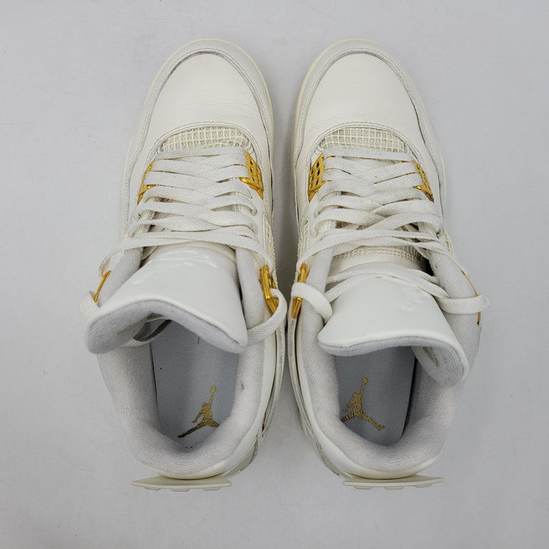 【中古品】【メンズ】 NIKE ナイキ AQ9129-170 WOMEN'S AIR JORDAN 4 RETRO ウィメンズ エア ジョーダン レトロ スニーカー シューズ 靴 160-261019-cs-13-izu サイズ：28.5cm カラー：SAIL/METALLIC GOLD/BLACK 万代Net店