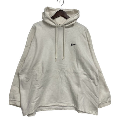 【中古品】【メンズ】 NIKE ナイキ USA製 90’S SWOOSH LOGO PULLOVER HOODIE スウッシュ ロゴ プルオーバー フーディー パーカー トップス 146-261025-yn-08-izu サイズ：不明 カラー：ホワイト 万代Net店