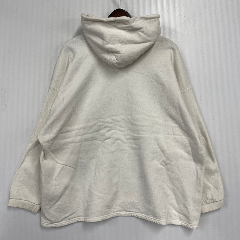 【中古品】【メンズ】 NIKE ナイキ USA製 90’S SWOOSH LOGO PULLOVER HOODIE スウッシュ ロゴ プルオーバー フーディー パーカー トップス 146-261025-yn-08-izu サイズ：不明 カラー：ホワイト 万代Net店