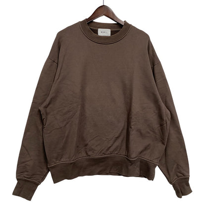 【中古品】【メンズ】 WEWILL ウィーウィル CREWNECK SWEATSHIRT クルーネック　スウェット トップス 140-261025-yn-05-izu サイズ：2 カラー：ブラウン 万代Net店