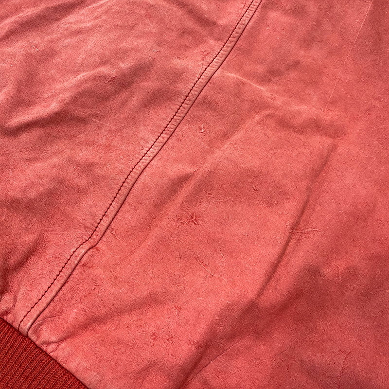 【中古品】【メンズ】 GLOBAL IDENTITY 80-90S LEATHER JACKET レザージャケット アウター 146-261025-yn-06-izu サイズ：M カラー：レッド 万代Net店