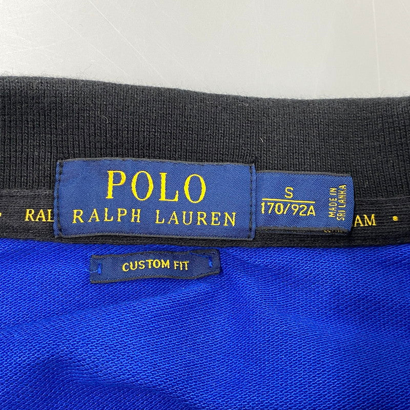 【中古品】【メンズ】 POLO RALPH LAUREN ポロ・ラルフローレン BLACKWATCH POLO TEAM POLO SHIRT ブラックウォッチ ポロチーム ポロシャツ 半袖 147-261024-ms-22-izu サイズ：S カラー：ブルー 万代Net店