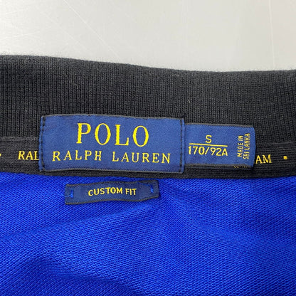 【中古品】【メンズ】 POLO RALPH LAUREN ポロ・ラルフローレン BLACKWATCH POLO TEAM POLO SHIRT ブラックウォッチ ポロチーム ポロシャツ 半袖 147-261024-ms-22-izu サイズ：S カラー：ブルー 万代Net店