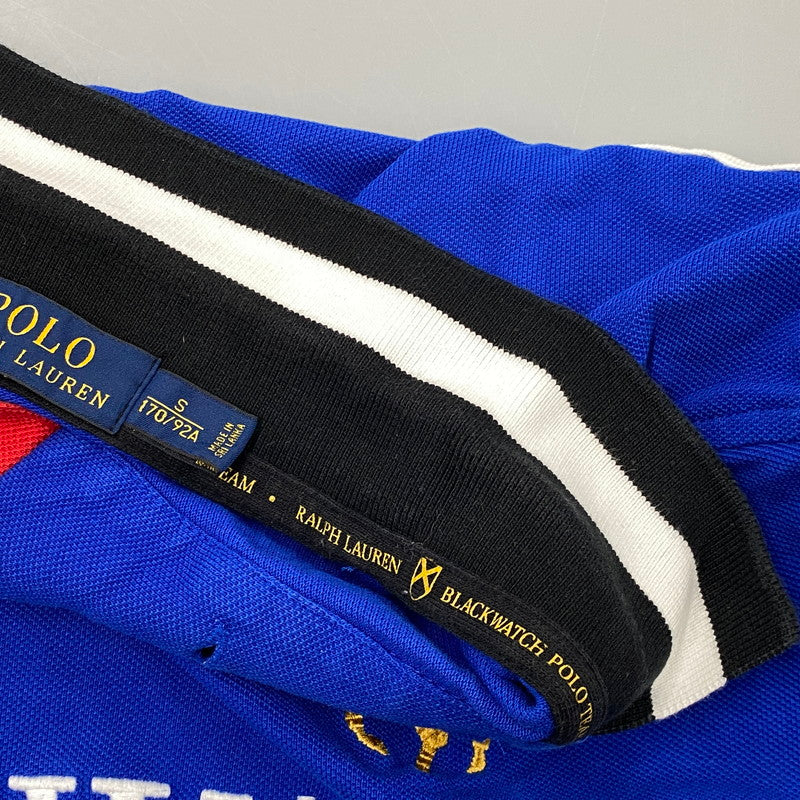 【中古品】【メンズ】 POLO RALPH LAUREN ポロ・ラルフローレン BLACKWATCH POLO TEAM POLO SHIRT ブラックウォッチ ポロチーム ポロシャツ 半袖 147-261024-ms-22-izu サイズ：S カラー：ブルー 万代Net店