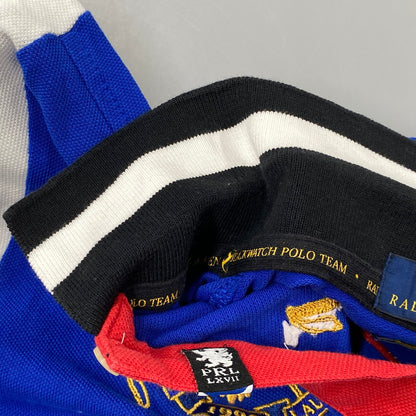 【中古品】【メンズ】 POLO RALPH LAUREN ポロ・ラルフローレン BLACKWATCH POLO TEAM POLO SHIRT ブラックウォッチ ポロチーム ポロシャツ 半袖 147-261024-ms-22-izu サイズ：S カラー：ブルー 万代Net店