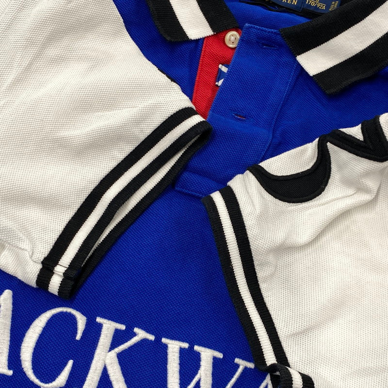 【中古品】【メンズ】 POLO RALPH LAUREN ポロ・ラルフローレン BLACKWATCH POLO TEAM POLO SHIRT ブラックウォッチ ポロチーム ポロシャツ 半袖 147-261024-ms-22-izu サイズ：S カラー：ブルー 万代Net店
