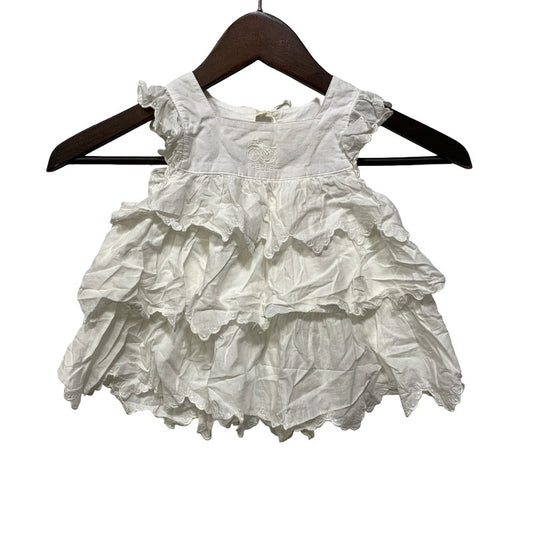 【中古品】【キッズ】 CELINE セリーヌ BABY DRESS SHIRT ベビー ドレス シャツ トップス 173-261026-yn-09-izu サイズ：90 カラー：ホワイト 万代Net店