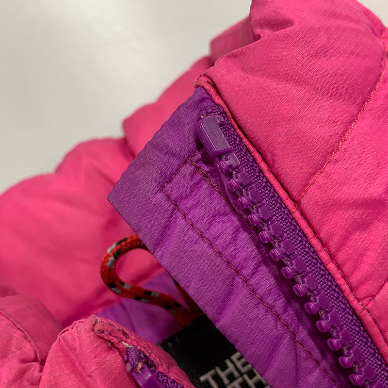 【中古品】【キッズ】 THE NORTH FACE ザ・ノースフェイス NDB91207 アコンカグア　フーディ　アウター 173-261026-yn-10-izu サイズ：80 カラー：ピンク/パープル 万代Net店