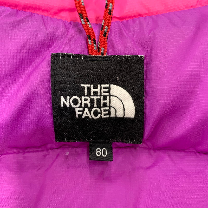 【中古品】【キッズ】 THE NORTH FACE ザ・ノースフェイス NDB91207 アコンカグア　フーディ　アウター 173-261026-yn-10-izu サイズ：80 カラー：ピンク/パープル 万代Net店