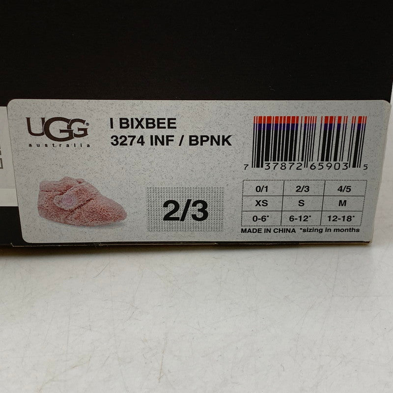【中古美品】【キッズ】 UGG アグ 3274 INF I BIXBEE　ビックスビー　シューズ 173-261026-yn-13-izu サイズ：11cm カラー：ピンク 万代Net店