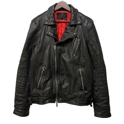 【中古品】【メンズ】 JACK ROSE ジャックローズ 290703J LEATHER DOUBLE RIDER JACKET レザー ダブル ライダース ジャケット アウター 145-261019-cs-09-izu サイズ：4 カラー：ブラック 万代Net店