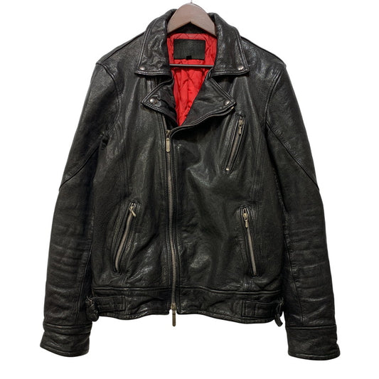 【中古品】【メンズ】 JACK ROSE ジャックローズ 290703J LEATHER DOUBLE RIDER JACKET レザー ダブル ライダース ジャケット アウター 145-261019-cs-09-izu サイズ：4 カラー：ブラック 万代Net店