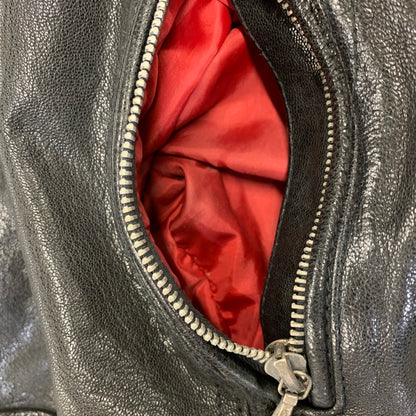 【中古品】【メンズ】 JACK ROSE ジャックローズ 290703J LEATHER DOUBLE RIDER JACKET レザー ダブル ライダース ジャケット アウター 145-261019-cs-09-izu サイズ：4 カラー：ブラック 万代Net店