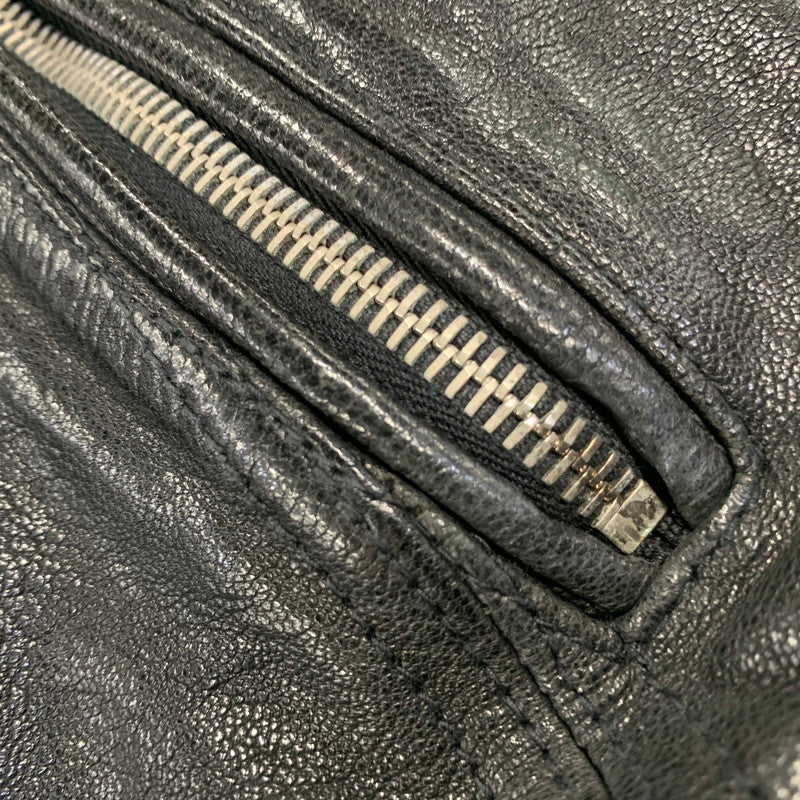 【中古品】【メンズ】 JACK ROSE ジャックローズ 290703J LEATHER DOUBLE RIDER JACKET レザー ダブル ライダース ジャケット アウター 145-261019-cs-09-izu サイズ：4 カラー：ブラック 万代Net店