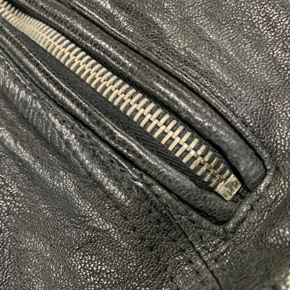 【中古品】【メンズ】 JACK ROSE ジャックローズ 290703J LEATHER DOUBLE RIDER JACKET レザー ダブル ライダース ジャケット アウター 145-261019-cs-09-izu サイズ：4 カラー：ブラック 万代Net店