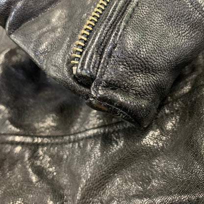 【中古品】【メンズ】 JACK ROSE ジャックローズ 290703J LEATHER DOUBLE RIDER JACKET レザー ダブル ライダース ジャケット アウター 145-261019-cs-09-izu サイズ：4 カラー：ブラック 万代Net店