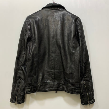 【中古品】【メンズ】 JACK ROSE ジャックローズ 290703J LEATHER DOUBLE RIDER JACKET レザー ダブル ライダース ジャケット アウター 145-261019-cs-09-izu サイズ：4 カラー：ブラック 万代Net店