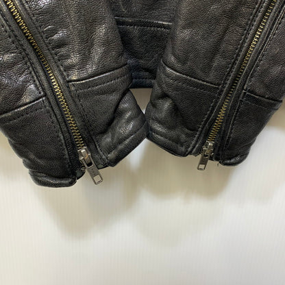 【中古品】【メンズ】 JACK ROSE ジャックローズ 290703J LEATHER DOUBLE RIDER JACKET レザー ダブル ライダース ジャケット アウター 145-261019-cs-09-izu サイズ：4 カラー：ブラック 万代Net店